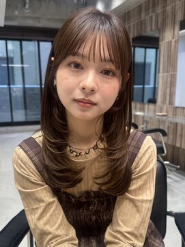 ハニーシブヤ(HONEY shibuya) ハッシュカット/ミディアムレイヤーカット/ヘーゼルブラウン2