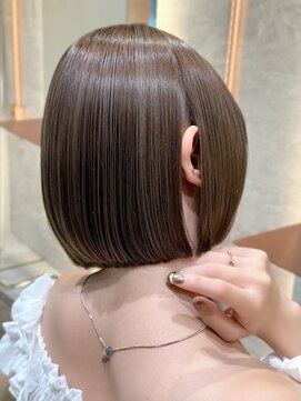 シー バイ ロンド 新宿(Sea by Lond) ココアベージュ×レイヤー[小顔/黒髪/オリーブグレー]