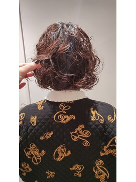 ボブパーマ/癖毛風パーマ/くるくるパーマ/ボブカット