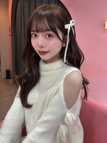 ボタン シブヤ(VOTAN SHIBUYA)&nbsp;ベージュ/韓国ヘア/渋谷/レイヤー/顔まわり/前髪