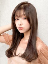 アグノス 青山(Agnos)&nbsp;愛され大人ガーリーくせ毛風カール外ハネボブ薄めバング美髪