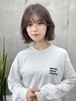 ガーデン 渋谷(GARDEN)&nbsp;小顔外ハネボブダークアッシュ大人ガーリー似合わせカット
