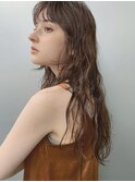 抜け感ロング/セミウェット質感/ウェーブロング