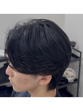 ベル 桑名(BHEL) 桑名メンズパーマフェザーパーマセンターパートガイルヘアゆるめ
