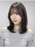 結べるミディアムレイヤー/グレージュ/10代20代30代