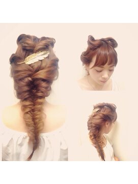 ミュリール(MiULiiR) ねこ耳×フィッシュ編みset