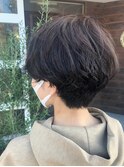 ハンサムショート × ニュアンスパーマ