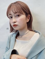 【GARDEN荒井夏海】外ハネボブ×ピンクベージュ