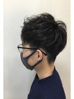ヘアブロス 水戸店(hair BROS) メンズショート/ツーブロック/アッシュブラック/30代40代50代
