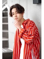 メゾンバイハバナ(maison by HAVANA)&nbsp;メンズビジネスツーブロックアップバング束感ショートマッシュ