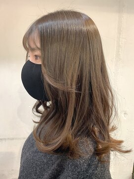 スタンス(stance) 韓国風くびれヘア!ブリーチなしグレージュでツヤ髪♪