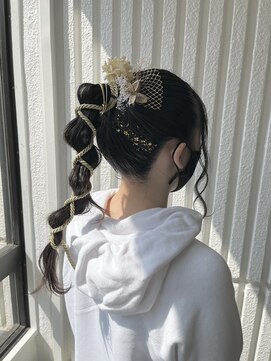 ネオリーブカップ 町田店(Neolive capu) 卒業式ヘアセット☆ヒモアレンジ
