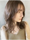 【PARK】ミディアムレイヤー×ラベンダーベージュ