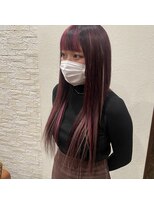 ボアップ 新居浜店(boappu) #プルエクステ #ピンク #ダブルカラー