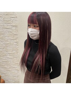 ボアップ 新居浜店(boappu) #プルエクステ #ピンク #ダブルカラー