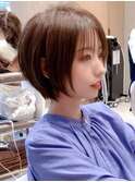 メルティカラーセクシーミディホワイトクレージュ外ハネボブ田邊