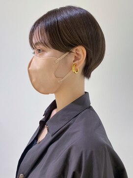 アイティーバイアルバム 八王子店(IT by ALBUM) まるみショート_グ斜めバンググレージュカラー_ba423632