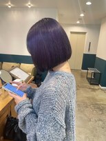 ヘアーブレイス(hair brace) 暗めラベンダーカラー　stylist中村