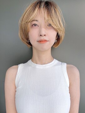 モリオ(morio) 【morio浦和】大人可愛い20代黒髪前下がりショートボブ♪