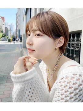 ロシェ 横浜店(loche) ウェットヘアオリーブベージュ×ブリーチなしダブルカラー×横浜