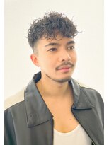 ワースホワイル(WORTH WHILE)&nbsp;外国人風パーマウルフカルマパーマベリーショートダークアッシュ