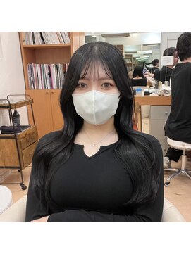 ガーデンヘアー(Garden hair) ロングレイヤー/レイヤーカット/前髪/韓国ヘア/仙台/艶暗髪