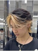 センターパートウルフインナーカラー