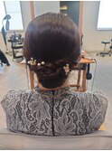 20代30代40代◎結婚式アッシュカラーこなれ大人まとめ髪シニヨン