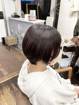 アート(art) 丸みボブ　before＆after