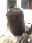 30代40代50代/ツヤ髪スタイル/内巻きロブ/肩ラインボブ