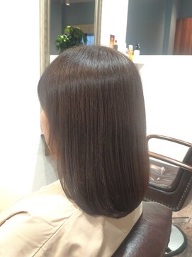 ヘアー グリーン(hair green) 30代40代50代/ツヤ髪スタイル/内巻きロブ/肩ラインボブ