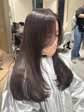 ザックギンザ(ZACC ginza) ラベンダーグレージュ//メルティカラー/似合わせカット/顔周り