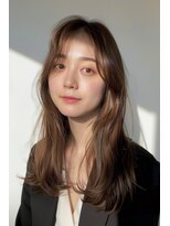 ラナ 新宿(lana)&nbsp;センターパート/ナチュラルブラウン/似合わせ/【lana hair新宿】