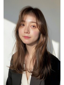 ラナ 新宿(lana) センターパート/ナチュラルブラウン/似合わせ/【lana hair新宿】