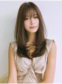 ★グレージュデザインカラーハッシュカットツートンカラーボブ