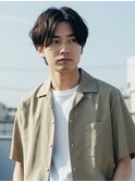 フェザーパーマ/センターパート/ニュアンスパーマ/マッシュ/横浜