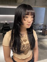 リール(rire)&nbsp;卵型ホワイトグレージュミニウルフデジタルパーマチェリーブラウ