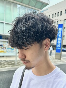 オーガニック アトリエ 大宮(organic+atelier) シャドウパーマ波巻きツイストスパイラルパーマ緩めメンズパーマ