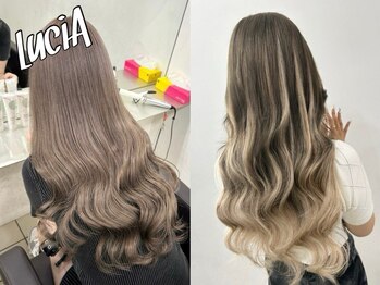 ルシア 京都四条河原町烏丸(LuciA)の写真/シールエクステ40枚+ブリーチ&カラー¥17900【ブリーチ&カラー大好評】【トリプルカラー¥16000】