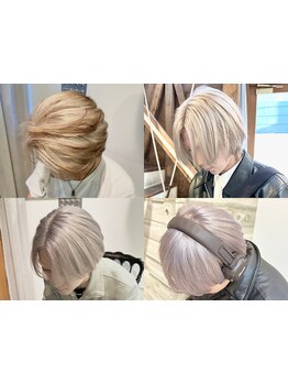 メンズも歓迎◎丁寧なカウンセリングであなたの“なりたい”を汲み取り、理想のハイトーンカラーに！