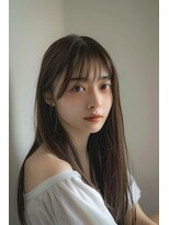 ルアナ(Luana)&nbsp;韓国風顔まわりカットピンクブラウンスタイル