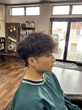 ヘアークルーフロムオー(hair crew From-O) マッシュ・強めパーマ