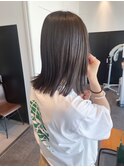 【MISATO】オリーブカラー_切りっぱなしボブ