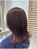 ピンクブラウン（インナーカラーあり）