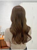 ブリーチなしWカラーでオリーブベージュ【Louwe 渋谷 mitsuki】