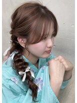 ビュー フクオカ(VIEW FUKUOKA)&nbsp;浴衣にぴったり！大人かわいい編みおろしアレンジ