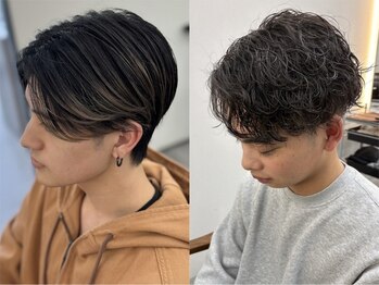 リエンスクレア(RIENS xrea)の写真/ON/OFFどちらもキマる！岡山エリアで人気の実力派サロンで、周りと差が付くモテパーマスタイルへ。