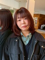 カノエ 山口小郡店(canoe)&nbsp;姫カット×レイヤー×オレンジブラウン