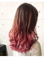 ヘアテリア リュウ 大塚(hair teria ryu) グラデーションピンク【ryu 大塚 北口】