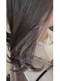 emue京都○大人かわいい切りっぱなしミディ暗髪+シルバー○中島